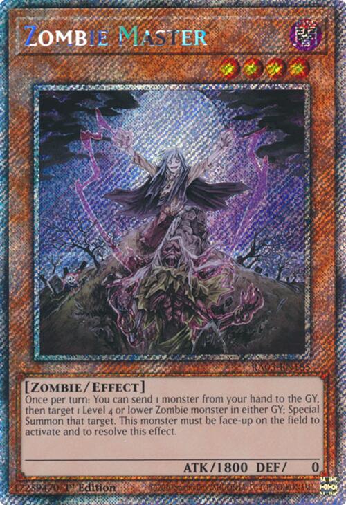 Zombie Master (Platinum Secret Rare) [RA03-EN185] Platinum Secret Rare