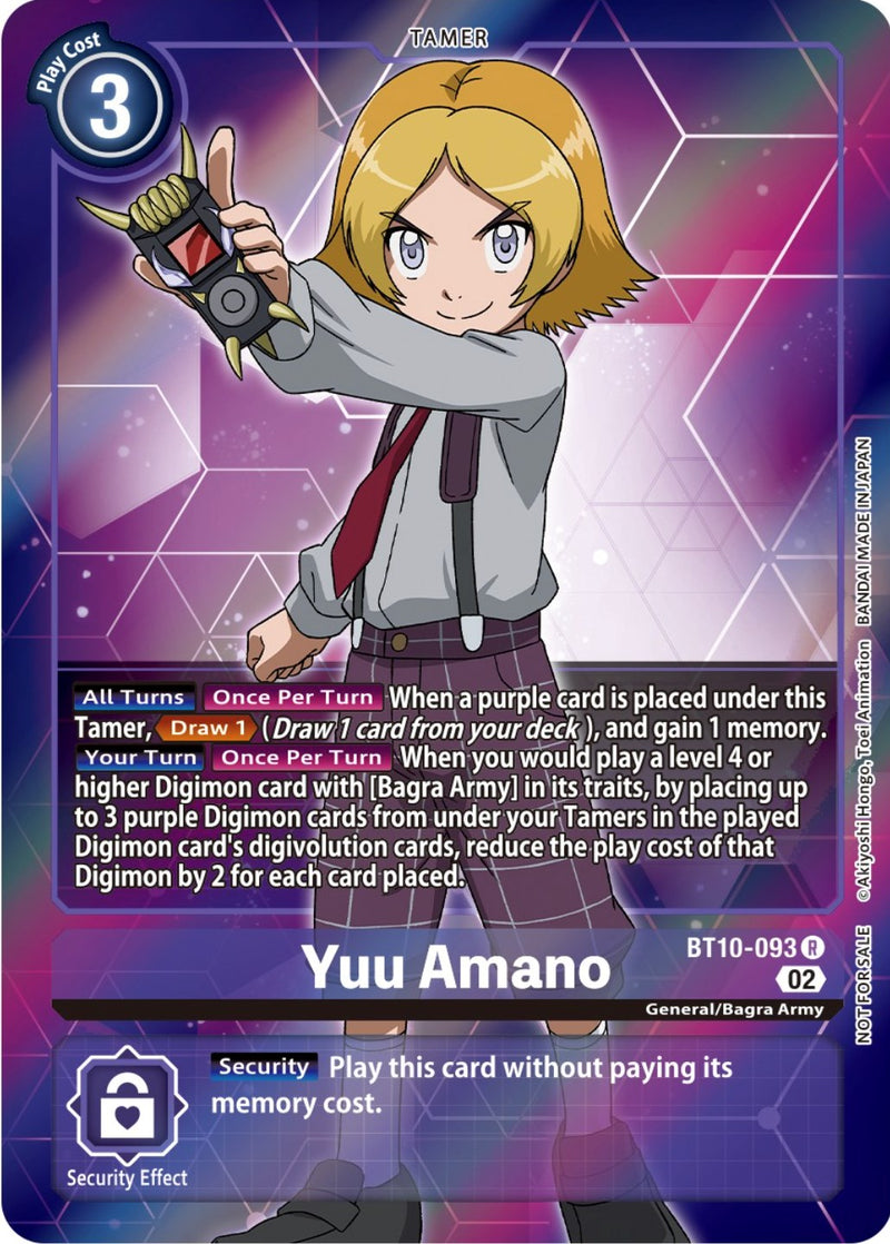 Yuu Amano [BT10-093] (Box Topper) [Xros Encounter]