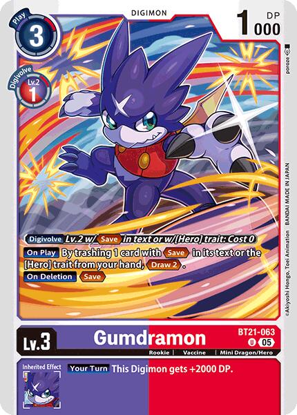 Gumdramon [BT21-063] [World Convergence]