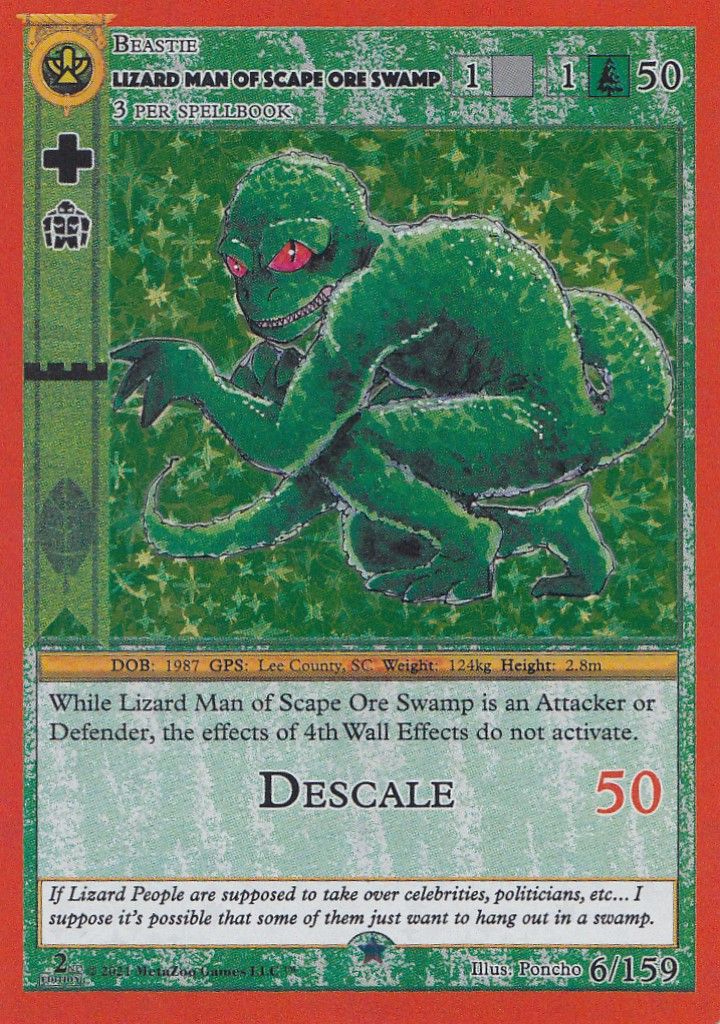 Lizard Man Of Scape Ore Swamp [Cryptid Nation: Second Edition]