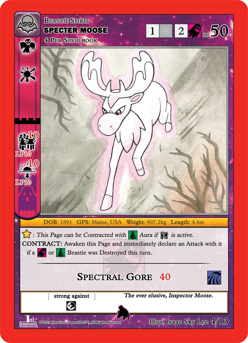 Specter Moose [Cryptid Nation: Nightfall First Edition Tribal Theme Decks]