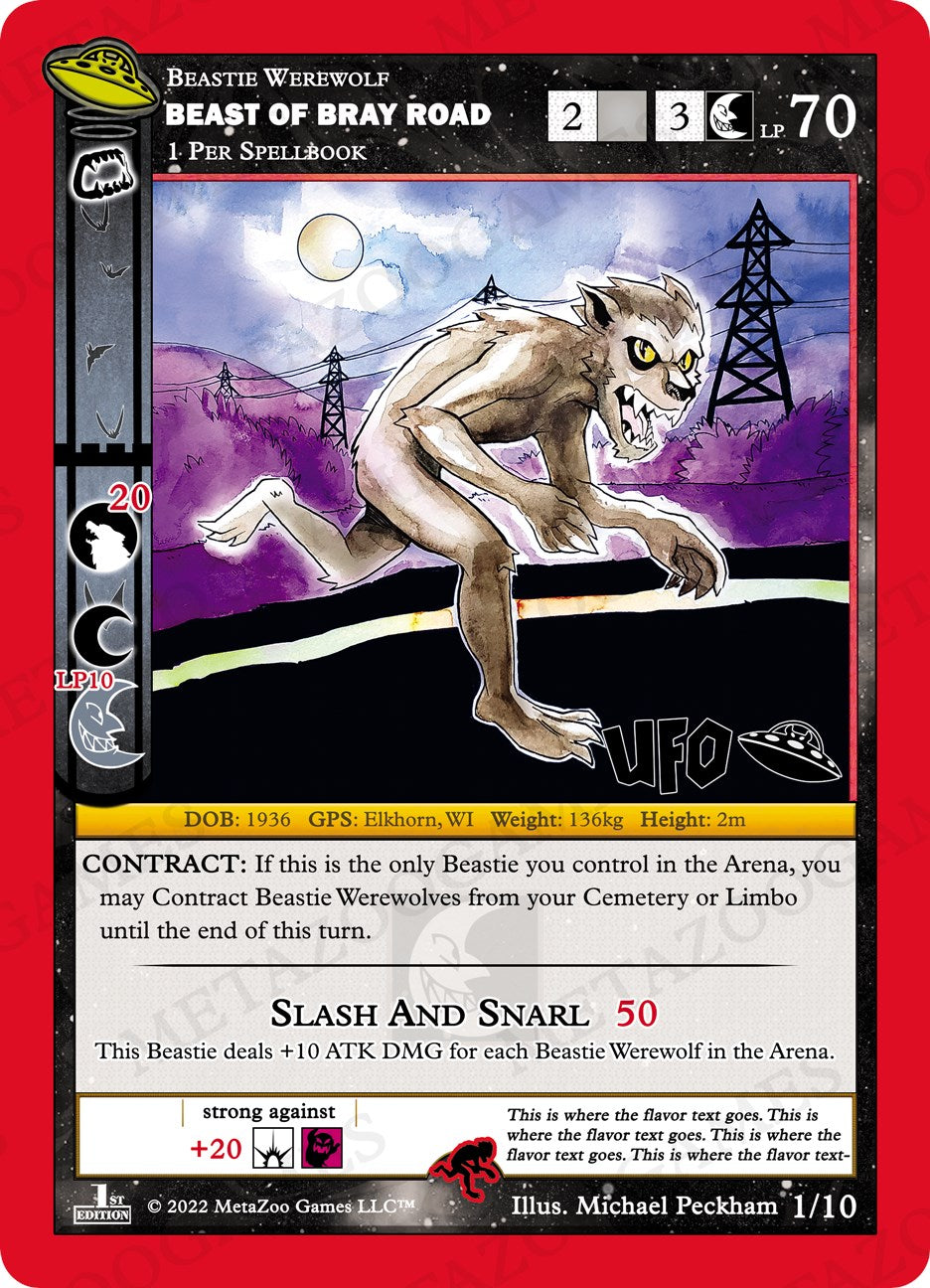 Beast of Bray Road [Cryptid Nation: UFO First Edition Release Event Deck]