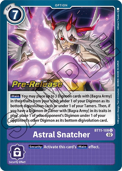 Astral Snatcher [BT11-109] [Dimensional Phase Pre-Release Promos]
