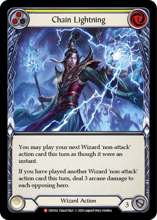 Chain Lightning [CRU162] (Crucible of War)  1st Edition Rainbow Foil