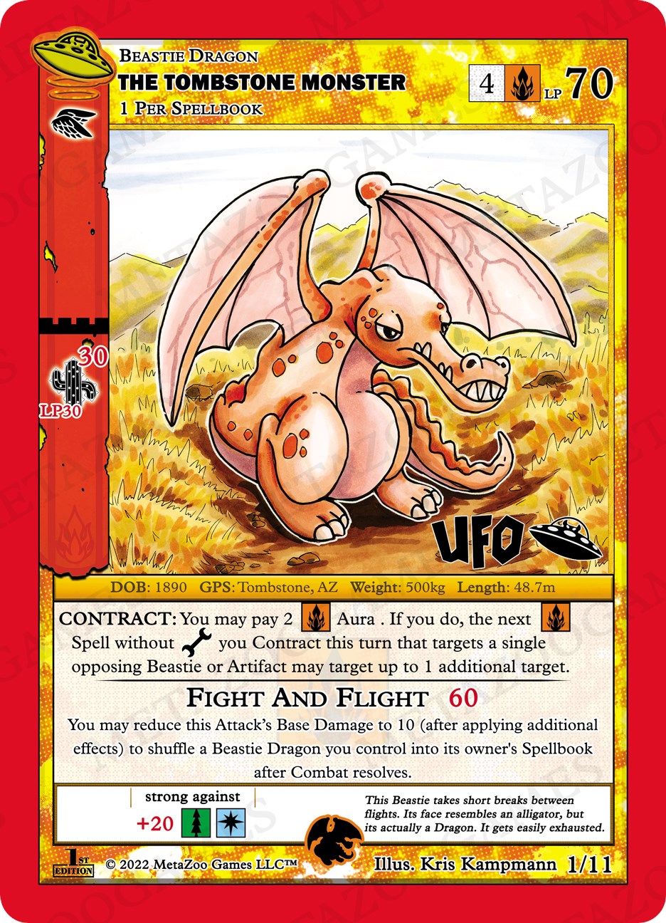 The Tombstone Monster [Cryptid Nation: UFO First Edition Tribal Theme Decks]