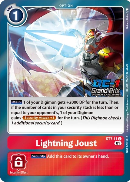 Lightning Joust [ST7-11] (Grand Prix 2022) [Starter Deck: Gallantmon]