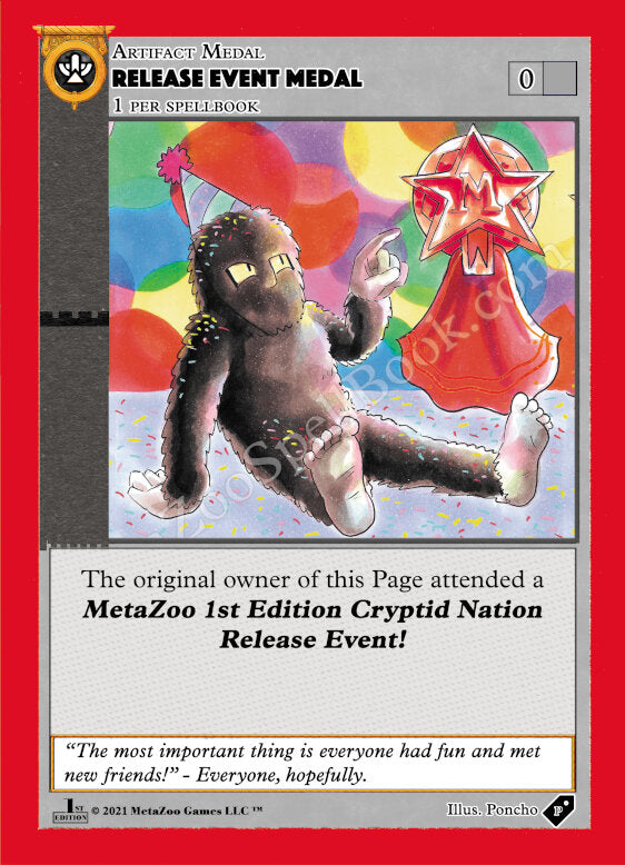 Release Event Medal (Cryptid Nation) [Medals]