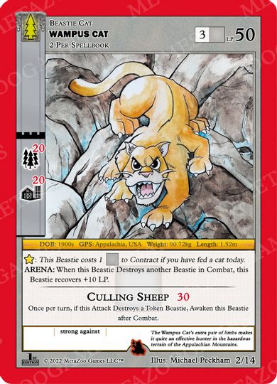 Wampus Cat [Cryptid Nation: Wilderness First Edition Theme Deck]