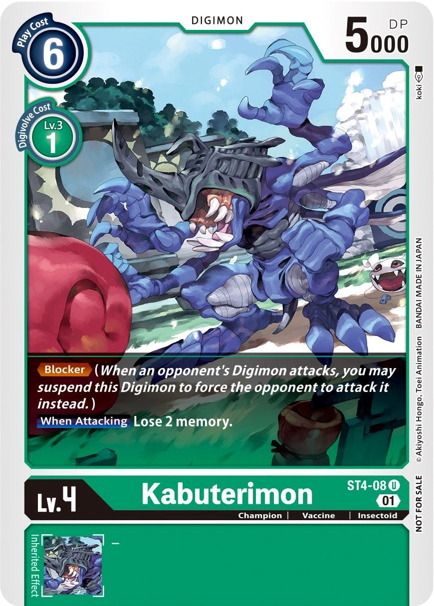 Kabuterimon [ST4-08] (Winner Pack Xros Encounter) [Starter Deck: Giga Green Promos]