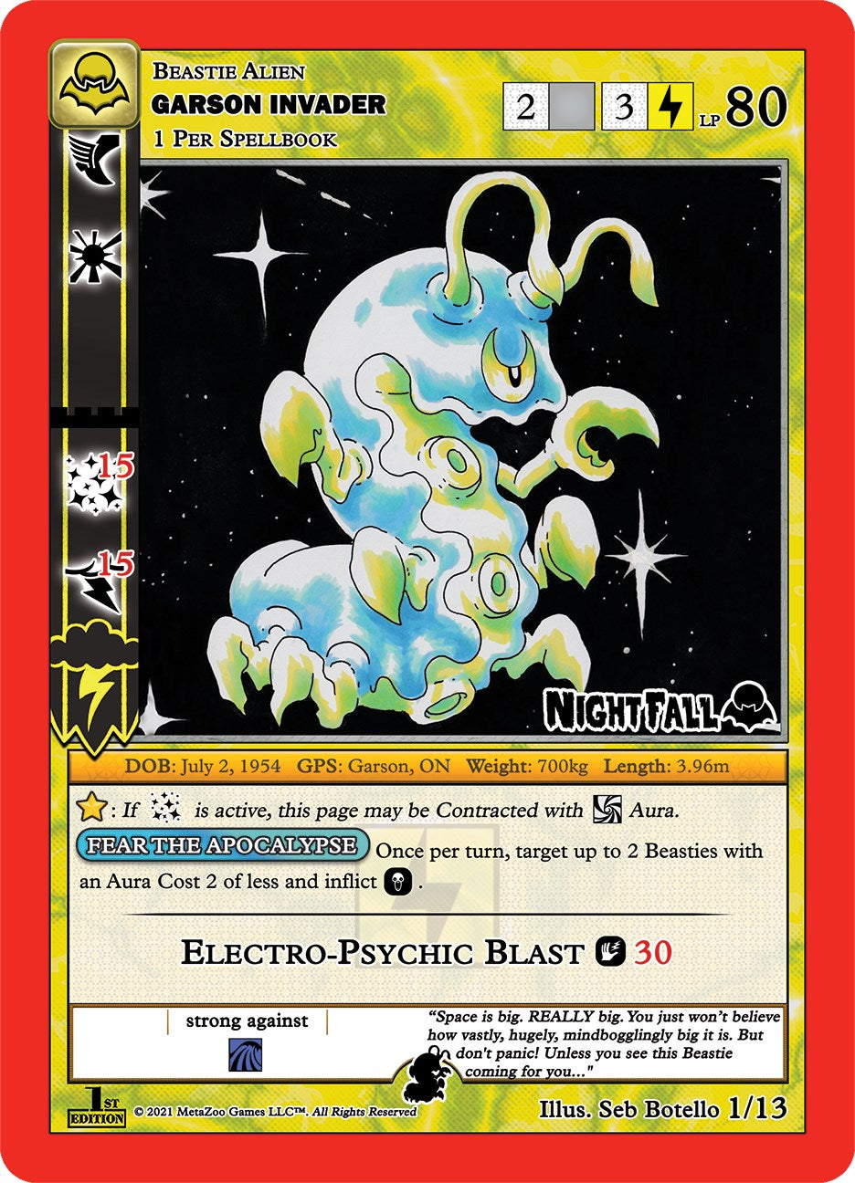 Garson Invader (Garson Invader) [Cryptid Nation: Nightfall First Edition Release Event Deck]