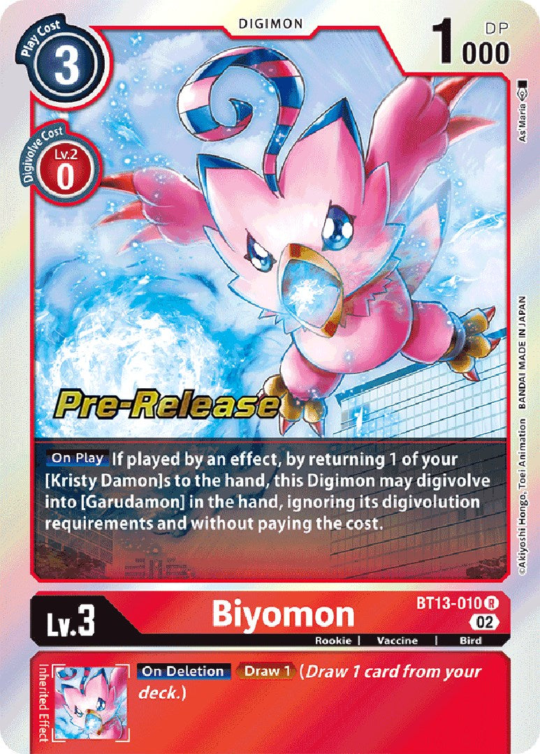Biyomon [BT13-010] [Versus Royal Knight Booster Pre-Release Cards]