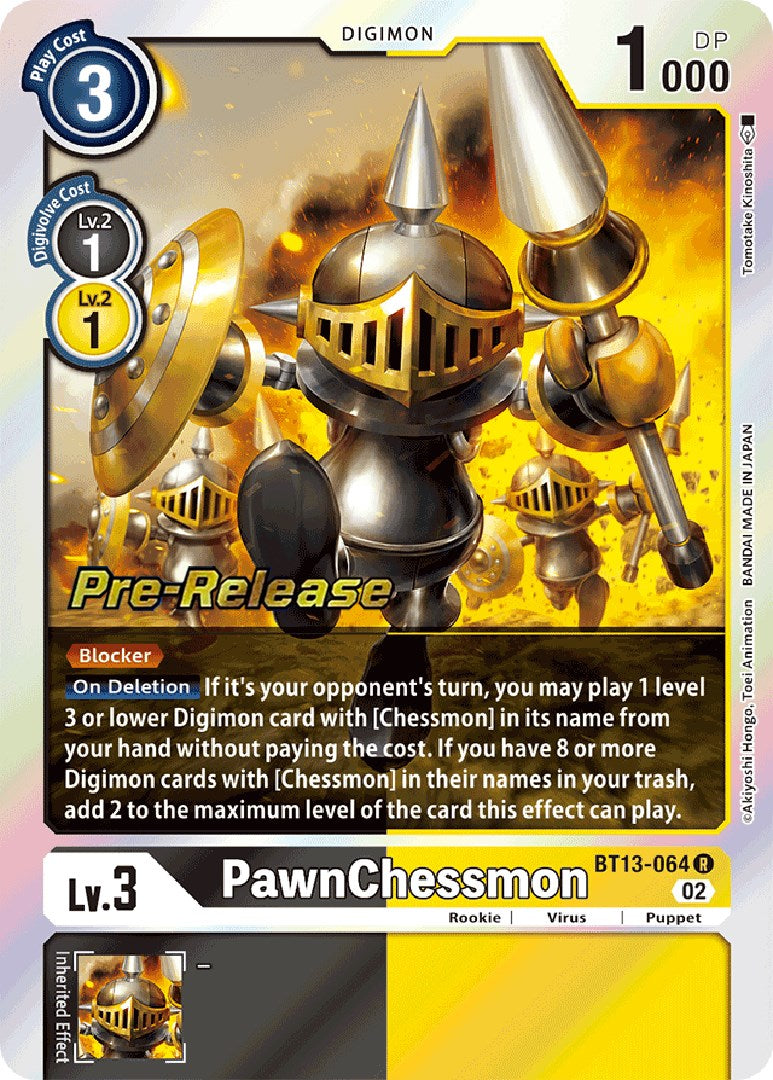 PawnChessmon [BT13-064] [Versus Royal Knight Booster Pre-Release Cards]