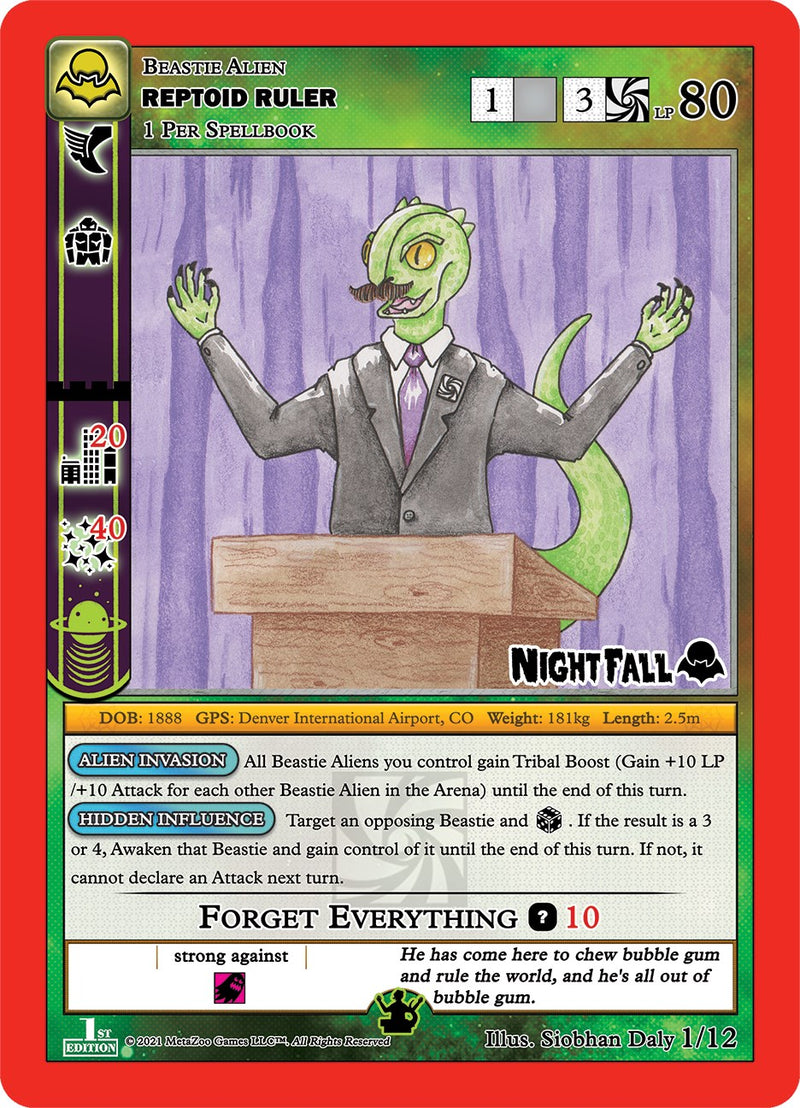 Reptoid Ruler [Cryptid Nation: Nightfall First Edition Tribal Theme Decks]