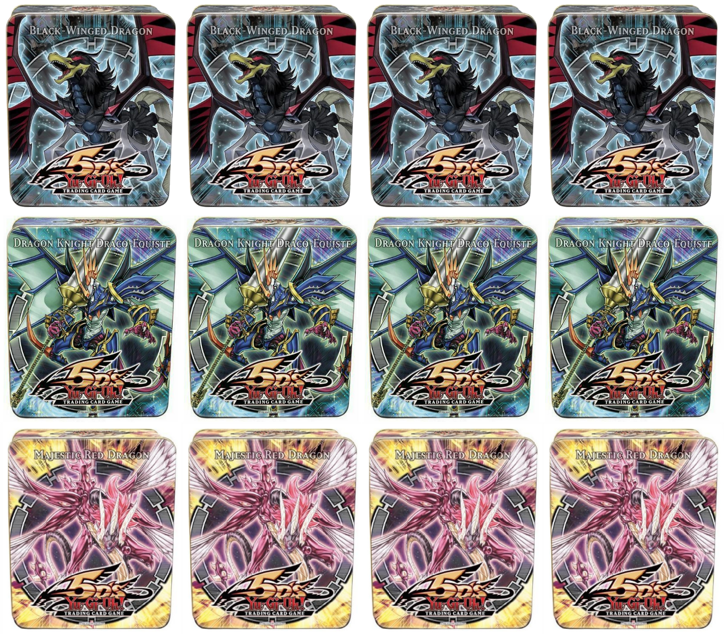 Collectible Tin Display (Black-Winged Dragon/Dragon Knight Draco-Equiste/Majestic Red Dragon)