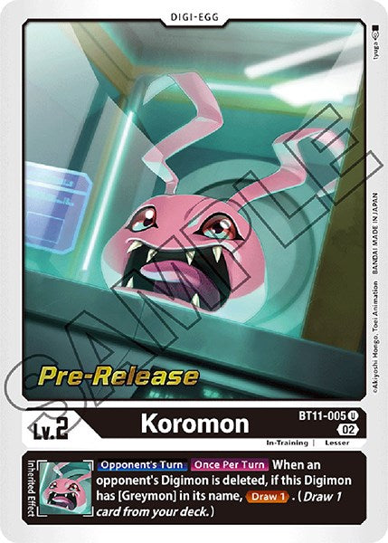 Koromon [BT11-005] [Dimensional Phase Pre-Release Promos]