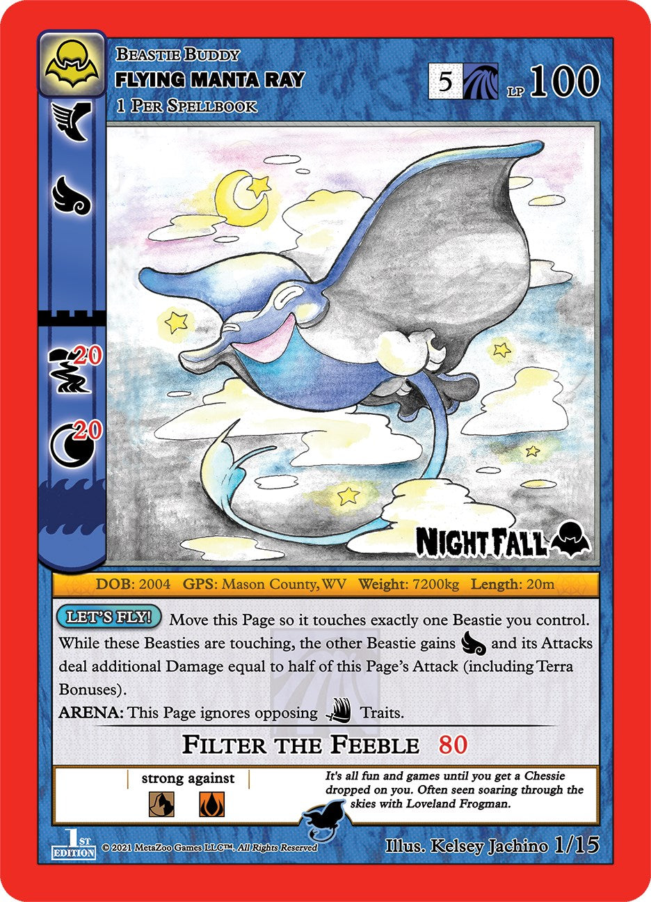 Flying Manta Ray [Cryptid Nation: Nightfall First Edition Tribal Theme Decks]