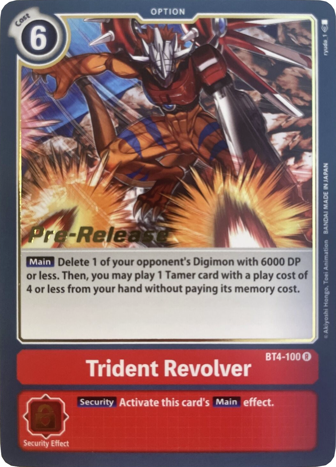 Trident Revolver [BT4-100] [Great Legend Pre-Release Promos]