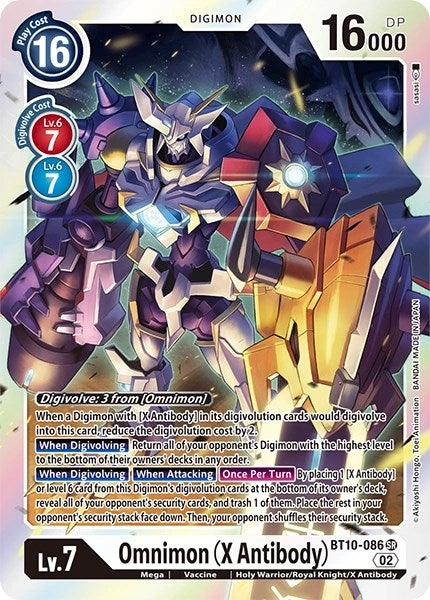 Omnimon (X Antibody) [BT10-086] [Revision Pack Cards]