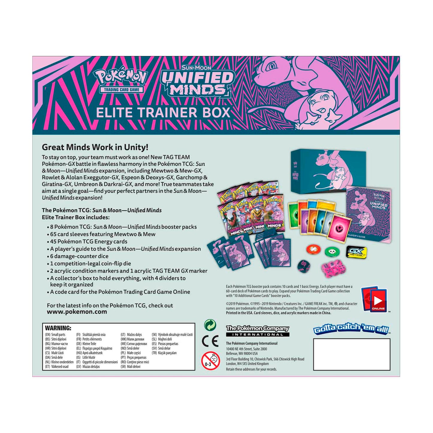 Sun & Moon: Unified Minds - Elite Trainer Box