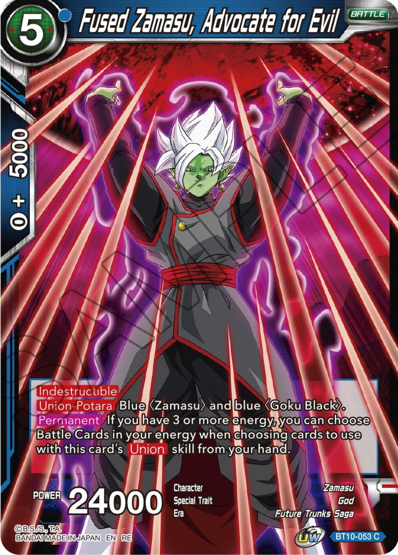 Fused Zamasu, Advocate for Evil (Reprint) (BT10-053) [Ultimate Deck 2023]