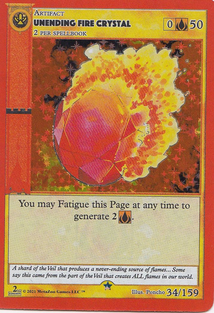 Unending Fire Crystal [Cryptid Nation: Second Edition]