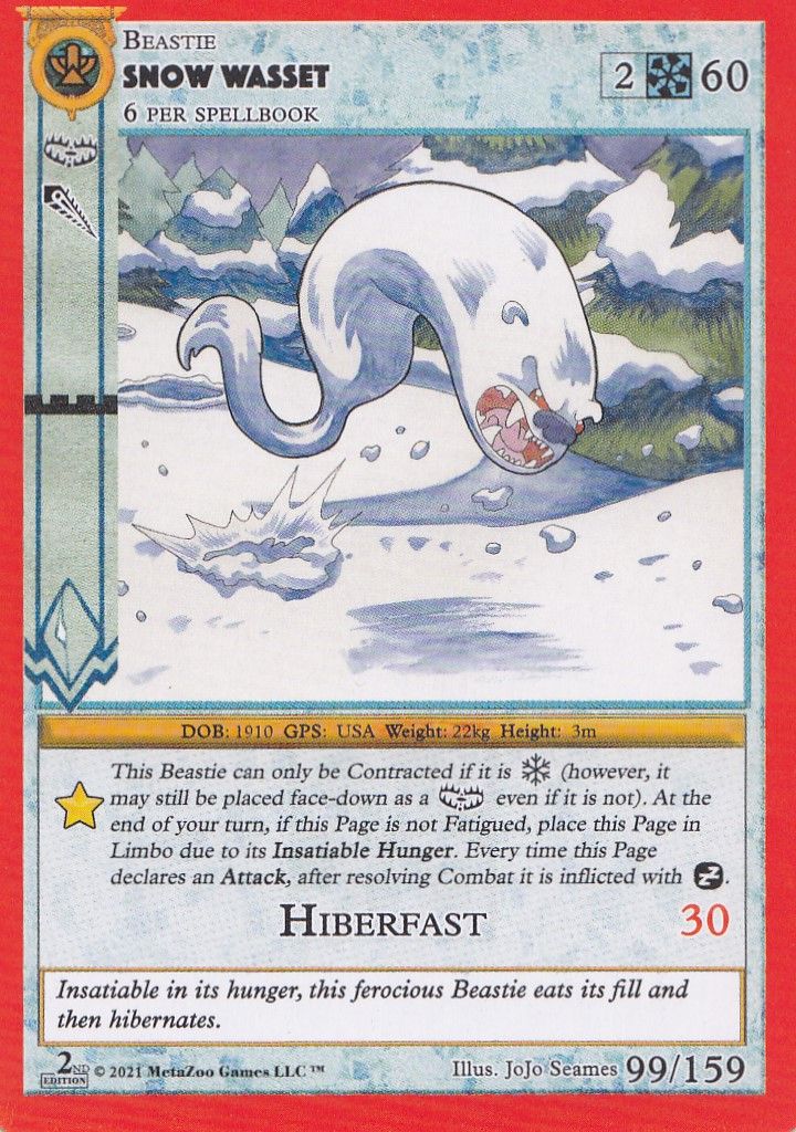 Snow Wasset [Cryptid Nation: Second Edition]