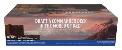 Commander Legends: Battle for Baldur's Gate - Draft Booster Case